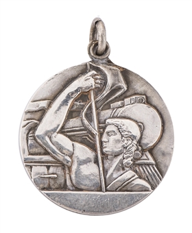 1941 Club Peñarol Club 50th Anniversary Silver Medal Presented To Alvaro Gestido (Letter of Provenance)